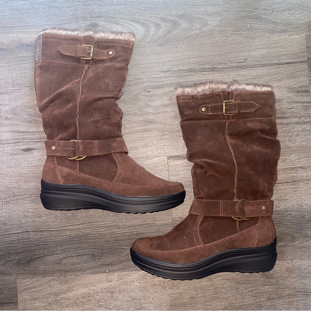 Brown Suede Women's Boots